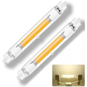 DafuDaGui LED R7S 78mm 15W Ampoule Dimmable - R7S LED Ampoule 15W &Eacute;quivalent 150W Halog&egrave;ne - 1500LM Blanc Naturel 4000K - Lot de 2, Sans Scintillement 360&deg; (DaJiDaLi666, neuf)