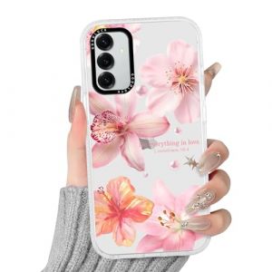 Yoedge Transparente Coque pour Samsung Galaxy S25 5G, Aesthetic Hibiscus Fleur &Eacute;t&eacute; Flower Motif &Eacute;tui Mignon Design Housse pour Filles, Silicone Cover Bumper Case pour Samsung S25 6,7",Lys Rosa (Lei Xiao, neuf)