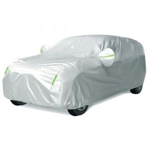 BEXITA SUV Bâche Voiture Extérieur Étanche Doublure en Coton Housse de véhicule Bache Automobile Anti-Rayures Protection UV Durable Universelle pour SUV; Taille S: Max445cm (Bexita Direct, neuf)