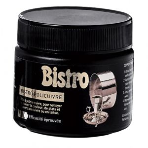 Pâte à polir Bistro - Policuivre PM professionnelle La Brunoise, Pâte à polir pour métal, Rouge, Métal, 0,15 Lt (Le petit mitron, neuf)