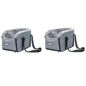2 Pièces Siège pour Chien avec Console, Siège Sécurité Auto pour Chien & Chat, Siège Auto Rehausseur pour Petit Chien ou Chat, Siège Console Amélioré pour Petits Chiens Jusqu'à 6kg (Clothing Appearance, neuf)