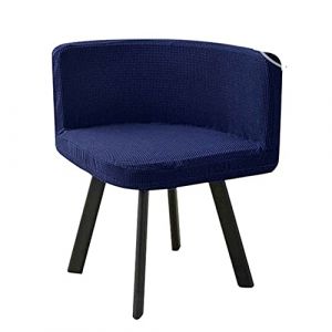 SWJ-swjssb Housse de Chaise Scandinave Velours 1/4/6 Pieces Blanche Bureau Fauteuil Chaise Couverture Extensible Dossier Housse de Chaise Salle a Manger, pour Salon Hôtel Chaise Recouvre (leeupault, neuf)