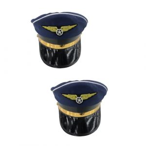 SOIMISS 2 Pièces casquette de casquette army casquette armée deguisement policier silletum chapeau de déguisement casquette de policier déguisement policier chapeaux de cosplay (Star-wish, neuf)