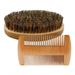 Kit De Toilettage À Moustache - Brosse Et Peigne Moustache | Brosse De Rasage À La Moustache Et Kit De Peigne, Accessoires De Coiffage De Coiffure Adaptés Aux Voyages Pour La Préparation De Pré-harico (gaperid, neuf)