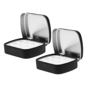 IWOWHERO 2pièces Palette De Voyage Aquarelle Avec Couvercle Boîte De Rangement Pour Peinture Et Vernis à Ongles Compacte Et Portable Pour Artistes Et Amateurs De Beauté (Langeriy, neuf)