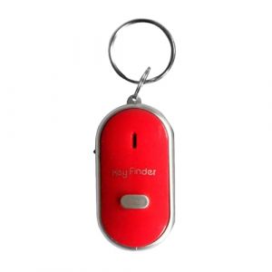 Localisateur de Clé Sifflet électronique Recherche de Clé Commande Vocale Dispositif Anti-Perte Sifflet Recherche de Clé Traceur de Porte-clés, Système D'alarme (YinanStore, neuf)