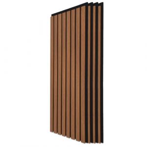 Art3d Lot de 4 panneaux muraux acoustiques à lattes en bois pour décoration d'intérieur, panneaux en bois cannelés 3D absorbant le bruit pour mur, plafond, cuisine, salon, chambre à coucher, bureau (Art3d, neuf)