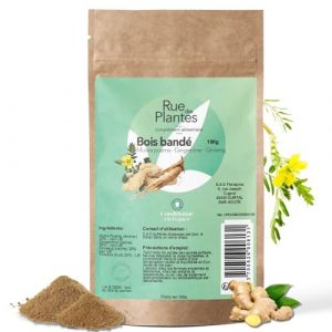 Bois Bandé Poudre 100g – RUE DES PLANTES - Puissant Aphrodisiaque Naturel - Effet immédiat pour Homme et Femme - Muira Puama, Ginseng, Tribulus, Gingembre (ruedesplantes, neuf)