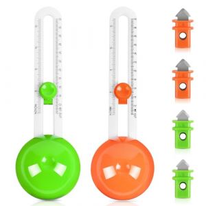 flintronic Coupeur de Papier Circulaire, 2Pcs Cut Paper Circle Rotary Circle Cutter Rotatif Craft Massicot Supplies, Circulaire Cutter avec 6 Pièces Lames de Rechange (flintronic®-eu, neuf)