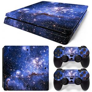 Mcbazel Pattern Series Stickers Autocollant de Peau de Vinyle pour PS4 Slim (Bleu Galaxy) (InniSpec, neuf)