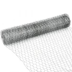 10M Clôture à Maillons TIMESETL Clôture en Fil Hexagonal Fil de Lapin Grillage Galvanisé Fil de Lapin Grillage à Poules Filet de Volaille pour Artisanat Potager Animal (Maille 15 x 25 mm) (TXJ-EU, neuf)