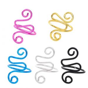 Boucle De Tricot R&eacute;glable Anneau Crochet Guide Fil Cosses &Agrave; Tricoter En M&eacute;tal Anneau Tress&eacute; R&eacute;glable Accessoires Crochet Guide Fil Doigt (fnG1Te*, neuf)