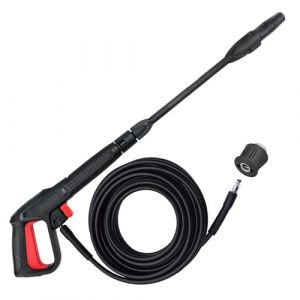 BEAR FORCE pistolet de rechange pour nettoyeur haute pression avec lance à jet et tuyau de 10 m, compatible avec Black & Decker, AR Blue Clean, Stanley, Bosch, Mac Allister (Bearforce Car Wash Shop, neuf)