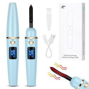 LOPHE Recourbe Cils Chauffant,Recourbe Cil Professionnel Recourbe-cils &Eacute;lectrique Portable avec Brosse 4 Modes de Temp&eacute;rature Recourbe-cils Lash Lift USB Rechargeable Longue Dur&eacute;e(Lac Bleu-B) (Botoo, neuf)