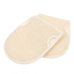 SAFIGLE 2pi&egrave;ces Exfoliants Pour Corps De Douche Lot De Pour Bain Brosse De Bain Lingette Exfoliante (Grand Di, neuf)
