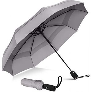 Repel Umbrella Parapluie Pliant Résistant au Vent - Ouverture Automatique Facile - Parapluie Compact et Durable, Armature en Fibre de Verre Solide, Dôme Imperméable – Tient dans un Sac à dos ou à Main (Upper Echelon Products UK, neuf)