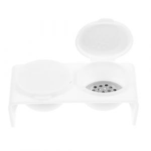 Luxshiny Bol &agrave; Ongles Double Godet avec Couvercle, Plat de Trempage en Acrylique pour Nail Art, R&eacute;cipient pour Monom&egrave;re, Accessoire Manucure Pratique et Anti-&eacute;vaporation, pour Soin (Honali, neuf)