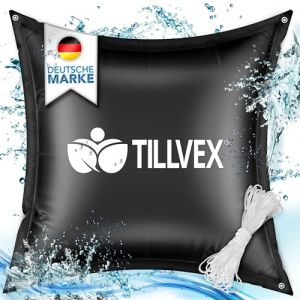 tillvex® Lot de 4 coussins de piscine pour l'hiver XXL 120 x 120 cm | Coussins d'air avec kit de réparation - Coussins d'hiver avec valve de sécurité - Double couture (DWD-Company, neuf)