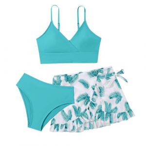 Maillot Menstruel Adolescente Ensemble 3 Pièces Maillot De Bain Maillot De Bain Ado Fille 9-17 Ans Maillot De Bain Adolescente Fille Natation Piscine Sport Plage (kWEX, neuf)