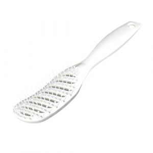 Brosse à cheveux électrique ionique pour salon et maison, peigne de poche, peigne de poche pour massage des cheveux, brosse à cheveux ionique (blanc) (LXBINGY, neuf)