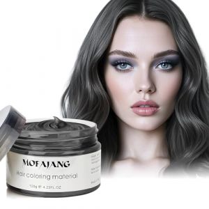 Coloration Temporaire Cheveux, 4.23 oz Coloration Cheveux Femme Homme, Cire Colorante Temporaire Pour Cheveux Facile À Laver Et À Changer De Couleur, Convient Pour Cosplay Halloween (Noire) (SOVONCARE Official FR, neuf)