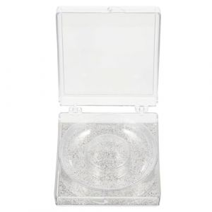 Garneck Lot de 6 Bo&icirc;tes Transparentes pour Faux Cils &Eacute;tuis en Plastique L&eacute;ger Plateau Paillet&eacute; Argent&eacute; Organisateurs de Cils Individuels Rangement S&eacute;curis&eacute; pour Maquillage Beaut&eacute; (Eerstra, neuf)