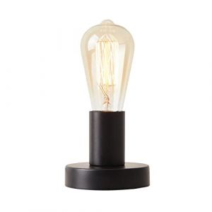 wiheajuora Lampe de table vintage, lampe de bureau industrielle petite veilleuse rétro steampunk E27 support de lampe pour décoration d'éclairage domestique, café, bar, studio antique, noir (sans (HUAJIU, neuf)