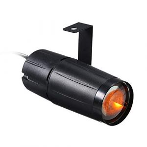 Lixada Pinspot LED DJ Effet Lumière, Lampe de scène Party Club Bar, AC90-240V 10W LED Mini Beam Spot Stage Light Fixture pour Disco KTV Bar Club Party Entertainment DJ (Docerly, neuf)