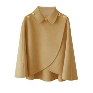 Rayson Poncho Ch&acirc;le Femme Capes Poncho Femme Hiver Chaud Chic et Elegant avec Boutons Chale pour l' Automne Hiver Kaki (GTP Shop, neuf)