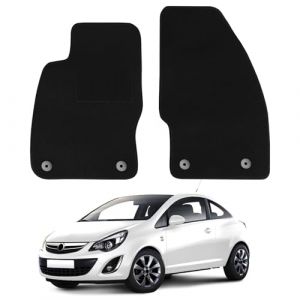 Tapis de Sol de Voiture Remplacement pour Smart ForTwo/EQ Fortwo W453 III 2014-2025, Tapis de Sol Haut de Gamme Siège Avant Tapis de Voiture Noirs Classiques Adaptés (pendantd, neuf)