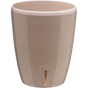 Santino ORCHIDEA Pot à Orchidée à Arrosage Automatique avec Système de Dèche et Indicateur de Niveau d'eau (Diamètre 15 cm, 2 L, Sable) (Gartenlux, neuf)