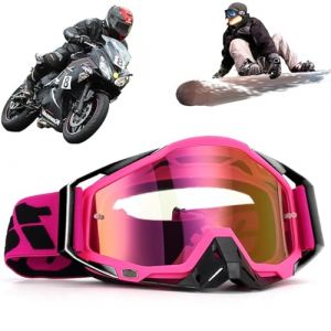 Lunettes de motocross, coupe-vent, anti-poussi&egrave;re, lunettes de motocross, lunettes de ski, lunettes de motocross, lunettes de ski UV, lunettes de ski hors route, pour cyclisme, course de fond, VTT (Hanasy, neuf)