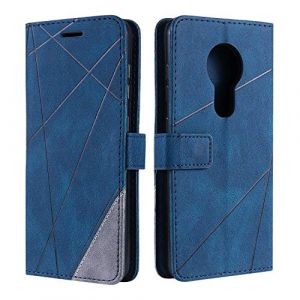 SONWO Coque pour Nokia 7.2, Etui en Cuir PU Portefeuille Housse Fermeture Magnétique und Flip pour Nokia 7.2, avec Fermeture Magnétique, Bleu (SONWO EU STORE, neuf)