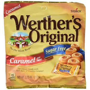 Werther's, Caramel Sugar Free Hard Candy, Original, 2.75 Ounce (Pack of 4) (The Marvellous Group, neuf)