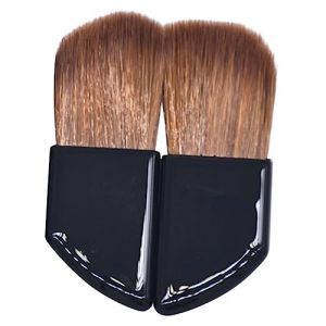 DRESSOOS 2 Pièces Pinceau De Maquillage Femme Trousse Petite Trousse De Maquillage Cosmétique Voyage Liquide Scrubber Fard à Paupières Pailleté Accessoires Bouffée Para Front Masque Nylon (Mingsyue, neuf)