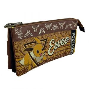 CYPBRANDS Cyp Brands-Pok&eacute;mon Portatodo Triple Adaptable A Trolley-Eeve, Trousses Mixte Enfant, Marron, Estand&aacute;r (eBoutics, neuf)