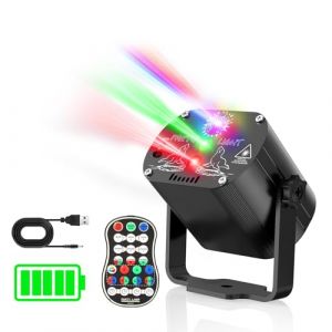 Tyonto Boule Lumière de Facette À Disco, 30 Cm, Sans Fil, Batterie 4500mAh, 60 Jeux DJ. Mini Scène Avec Projecteur Et Ampoule Déco, Ambiance Festive Et Lumineuse Pour Soirées, Fêtes, Clubs Lumiere (WONGBIN LIMITED, neuf)