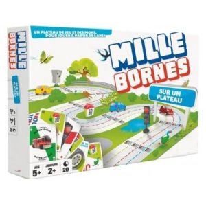 Jeu de société 1000 bornes Grand Classique Plateau - Version française - Set Jeu Mille bornes Enfant Adulte Famille + 1 Carte Tigre (cavernedesjouets, neuf)