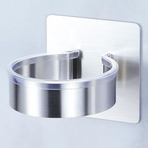 YYBO Porte seche cheveux Mural, Support Seche cheveux, Porte seche Cheveux sans percage, Acier Inoxydable Accroche Seche cheveux pour Salle de Bain, H&ocirc;tel, Salon (YYBO-EU, neuf)