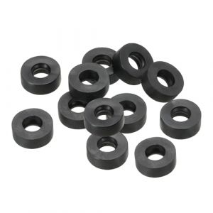 PATIKIL Joint Plat En Caoutchouc M6, Lot De 12, 6mm Diamètre Intérieur, 12mm Diamètre Extérieur, 4.5mm Épaisseur, Joint D'étanchéité Espaceur Pour Robinet Tuyau Raccordement Boulon, Noir (PATIKIL UK, neuf)
