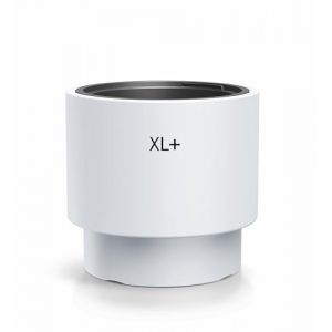 MELTOM Pot de fleurs rond avec insert - Pot de fleurs moderne mat - R&eacute;sistant au gel et aux UV - Blanc - Taille XL - Diam&egrave;tre 39 cm - Pour l'int&eacute;rieur et l'ext&eacute;rieur (MelTom, neuf)