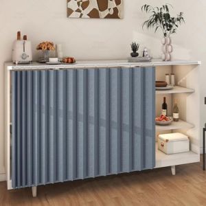 Rideaux D'armoire Rideaux De Cuisine Courts Rideaux D'armoire à Chaussures Anti-poussière Rideaux De Salle De Bain Imperméables Rideaux sous l'évier Rideaux Multifoncti(Size:W:70 x H:80cm,Color:Bleu) (qintaoyingmz, neuf)
