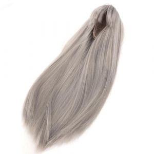 Poupée Long Wig Droite, DIY Doll Synthetic Hair Fit Soft Real, avec un Coup Droit, pour 1/4 Poupées à l'échelle (#2) (Koulaten, neuf)