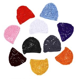VALICLUD 10 pi&egrave;ces Filet &agrave; Cheveux Maille Crochet pour Dormir Bonnet Snood L&eacute;ger pour Femme Chapeau Maille Pratique et Portable pour Voyage Couleur Al&eacute;atoire Couleur Al&eacute;atoire (MOUBACK, neuf)