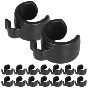 GARVALON Lot de 25 Pinces de Fixation en Plastique pour C&acirc;ble de Microphone 25 MM Clips Micro pour Pied de Micro Maintien C&acirc;ble Audio pour Accessoires Studio et Sonorisation en Direct (Luuxu, neuf)