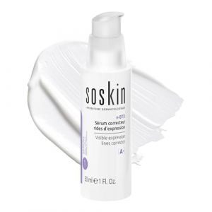 Soskin - S&eacute;rum Correcteur Rides - Lisse l&rsquo;Apparence des Rides et Ridules - Am&eacute;liore la Fermet&eacute; et la Texture de la Peau - Teint Plus Lisse et Lumineux - Fabriqu&eacute; en France - 30 ml (Laboratoire Soskin, neuf)