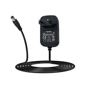 myVolts Chargeur/Alimentation 9V Compatible avec DKN AM-E, AM-2, AM-3, AM-3i, AM-5i Vélo d'Entraînement (Adaptateur Secteur) - Prise française (myVolts EU, neuf)
