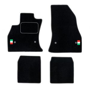MOTOS Tapis de Sol en Velours personnalisés destiné à Fiat 500L Depuis 2012 - Personnalisé, Matt, Blanc - Gardez Votre Voiture Propre et Confortable avec nos Tapis de Sol (MOTOS EU, neuf)
