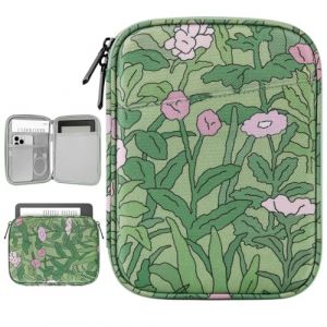 Vinabilia 6-7" Protectrice Housse pour 7" Nouveau Kindle Paperwhite et Kindle Colorsoft Signature Edition, 6" Kindle 11e Génération, Sac de Transport pour Kindle Oasis E-Reader, Coquelicot (Buyjoyful, neuf)