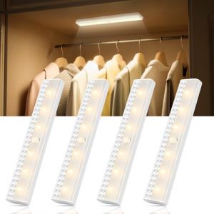 Rinfency Veilleuse Detecteur de Mouvement Interieur - Lampe Placard LED Sans Fil Pile, Aimant&eacute;e Lampe LED Escalie Detecteur de Mouvement, Mini Barre Lumi&egrave;re Applique Murale a Piles, &eacute;clairage Chambre (Rinfency, neuf)
